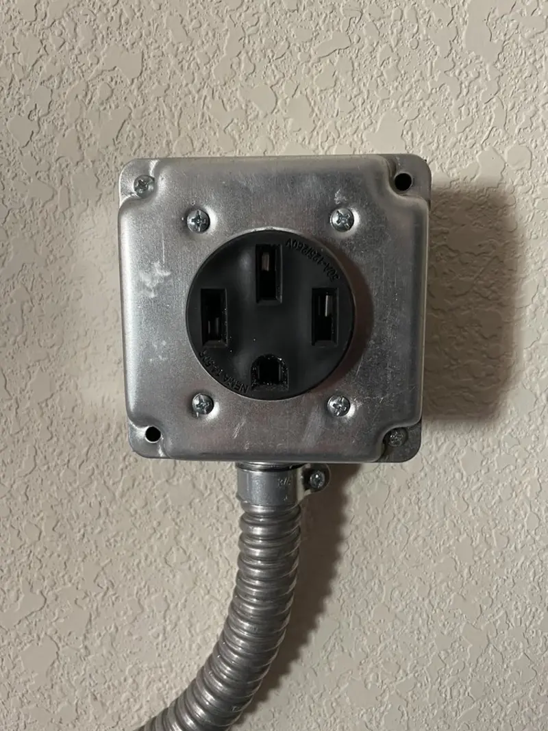NEMA 14-50 outlet installed for Electrical Panel Upgrade in Albuquerque